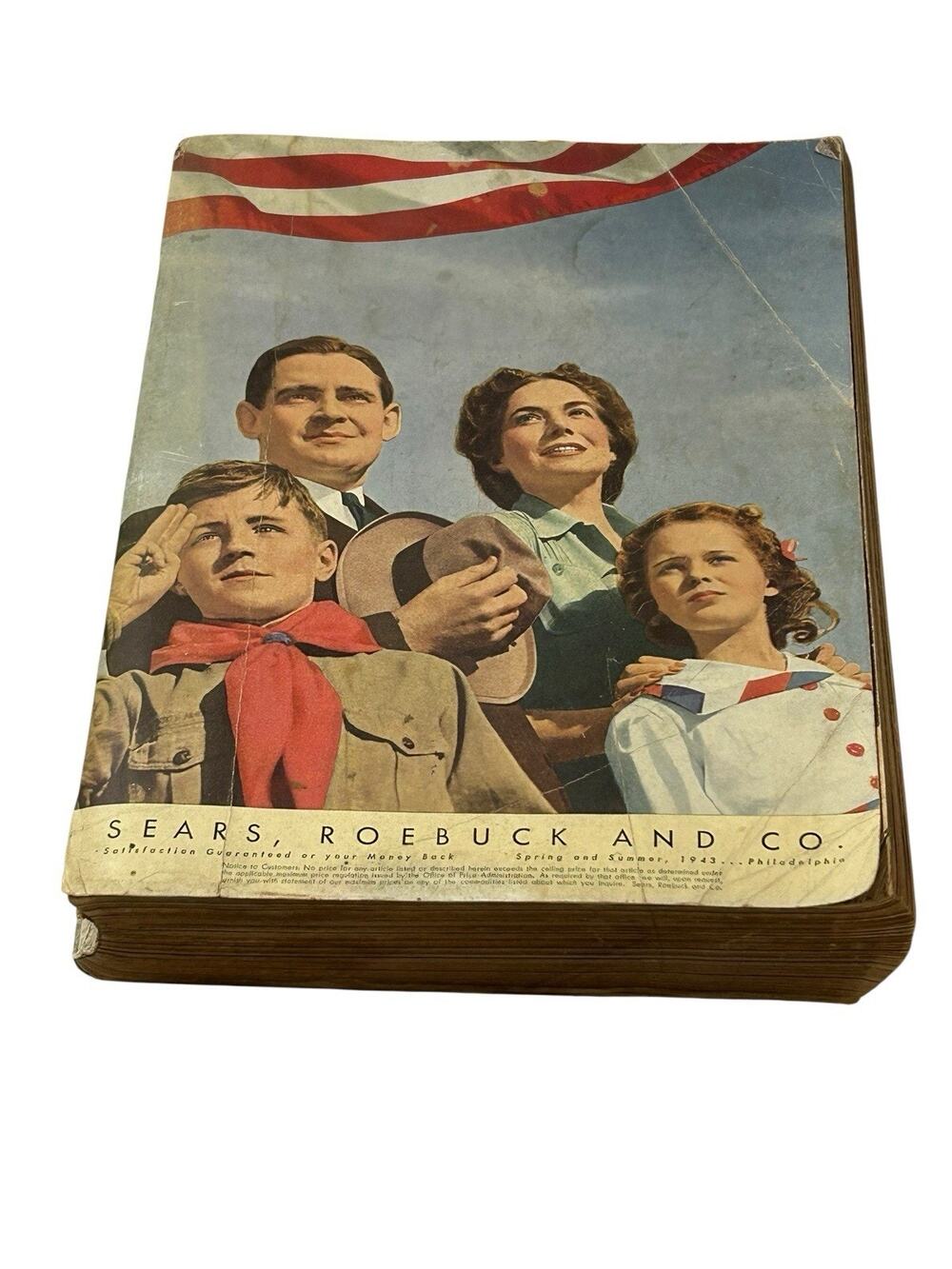 Vintage 1943 Spring & Summer Sears, Roebuck and CO. Catalog, Great History Rare